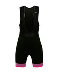 SANTINI Cycling bib shorts - GS KIDS - pink/black