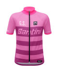 SANTINI Cycling short sleeve jersey - 365GS KIDS - pink