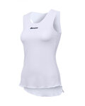 SANTINI Cycling sleeve less t-shirt - AIRY LADY - white