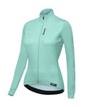 SANTINI Cycling winter long sleeve jersey - SCIA LADY WINTER - light blue