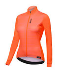 SANTINI Cycling winter long sleeve jersey - SCIA LADY WINTER - orange