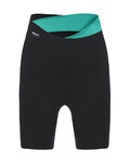 SANTINI Cycling shorts without bib - SFIDA LADY - black/light blue