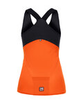 SANTINI Cycling sleeveless jersey - SCIA LADY - orange/black