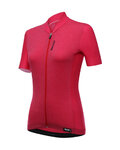 SANTINI Cycling short sleeve jersey - SCIA LADY - red