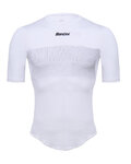 SANTINI Cycling short sleeve t-shirt - AIRY - white