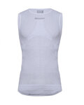 SANTINI Cycling sleeve less t-shirt - CARBON - white