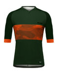 SANTINI Cycling short sleeve jersey - BOSCO MTB - green/orange