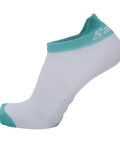 SANTINI Cycling ankle socks - CLASSE - light blue/white