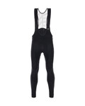 SANTINI Cycling long bib trousers - SVOLTA WINTER - black/white