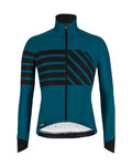 SANTINI Cycling thermal jacket - SVOLTA - blue/black