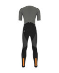 SANTINI Cycling long bib trousers - VEGA GRIDO WINTER - grey/black