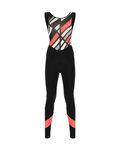 SANTINI Cycling long bib trousers - CORAL RAGGIO LADY - black/pink
