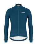 SANTINI Cycling winter long sleeve jersey - COLORE WINTER - blue