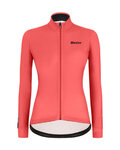 SANTINI Cycling winter long sleeve jersey - COLORE LADY WINTER - pink