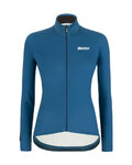 SANTINI Cycling winter long sleeve jersey - COLORE LADY WINTER - blue