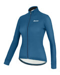 SANTINI Cycling winter long sleeve jersey - COLORE LADY WINTER - blue