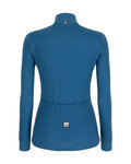 SANTINI Cycling winter long sleeve jersey - COLORE LADY WINTER - blue