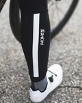 SANTINI Cycling long trousers withot bib - ALBA WINTER LADY - black