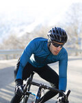 SANTINI Cycling thermal jacket - COLORE - blue