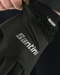 SANTINI Cycling long-finger gloves - VEGA XTREME - black