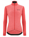SANTINI Cycling winter set - COLORE PURO LADY WNT - pink/black
