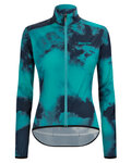 SANTINI Cycling windproof jacket - NEBULA STORM LADY - light blue