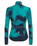SANTINI Cycling windproof jacket - NEBULA STORM LADY - light blue