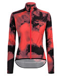 SANTINI Cycling windproof jacket - NEBULA STORM LADY - pink