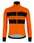 SANTINI Cycling thermal jacket - COLORE BENGAL WINTER - orange