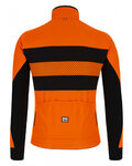 SANTINI Cycling thermal jacket - COLORE BENGAL WINTER - orange