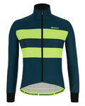 SANTINI Cycling winter set with jacket - COLORE BENGAL WINTER - blue/black
