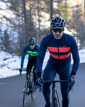 SANTINI Cycling thermal jacket - COLORE BENGAL WINTER - blue