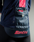 SANTINI Cycling thermal jacket - VEGA MULTI WINTER - blue