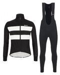 SANTINI Cycling winter set with jacket - COLORE BENGAL WINTER - white/black