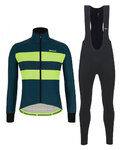 SANTINI Cycling winter set with jacket - COLORE BENGAL WINTER - blue/black