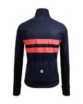 SANTINI Cycling winter set with jacket - COLORE HALO + LAVA - blue/black