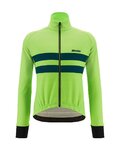 SANTINI Cycling thermal jacket - COLORE HALO - green