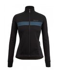 SANTINI Cycling thermal jacket - CORAL BENGAL LADY - black