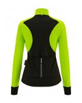 SANTINI Cycling thermal jacket - CORAL BENGAL LADY - green