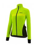 SANTINI Cycling thermal jacket - CORAL BENGAL LADY - green