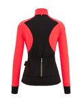 SANTINI Cycling thermal jacket - CORAL BENGAL LADY - pink
