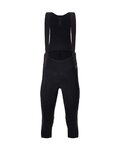 SANTINI Cycling 3/4 length bib shorts - ADAPT SHELL - black