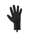 SANTINI Cycling long-finger gloves - SHIELD NEOPRENE - black