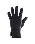 SANTINI Cycling long-finger gloves - ADAPT - black
