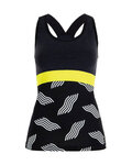 SANTINI Cycling sleeveless jersey - SCIA DUNE LADY - yellow/black