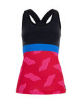 SANTINI Cycling sleeveless jersey - SCIA DUNE LADY - black/pink
