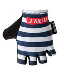 SANTINI Cycling fingerless gloves - LA VUELTA 2018 - white/blue/black