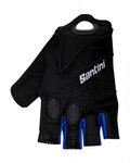 SANTINI Cycling fingerless gloves - ATOM - black/blue