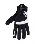 SANTINI Cycling long-finger gloves - STUDIO - black/white
