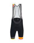 SANTINI Cycling bib shorts - LA VUELTA 2019 - black/yellow/red